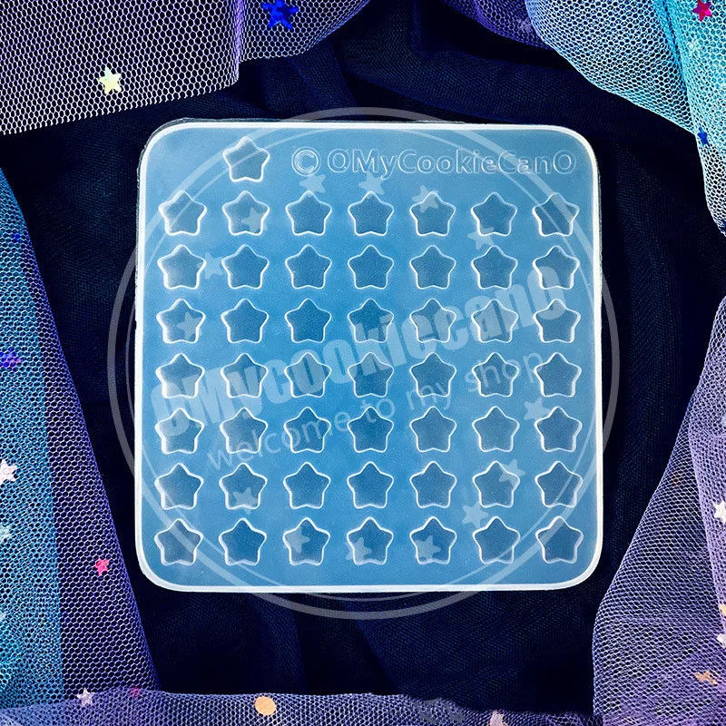 

DIY 50 Star Love Crystal Epoxy Resin Mold Cute Transparent Candy Silicone Mould For Jewelry Making