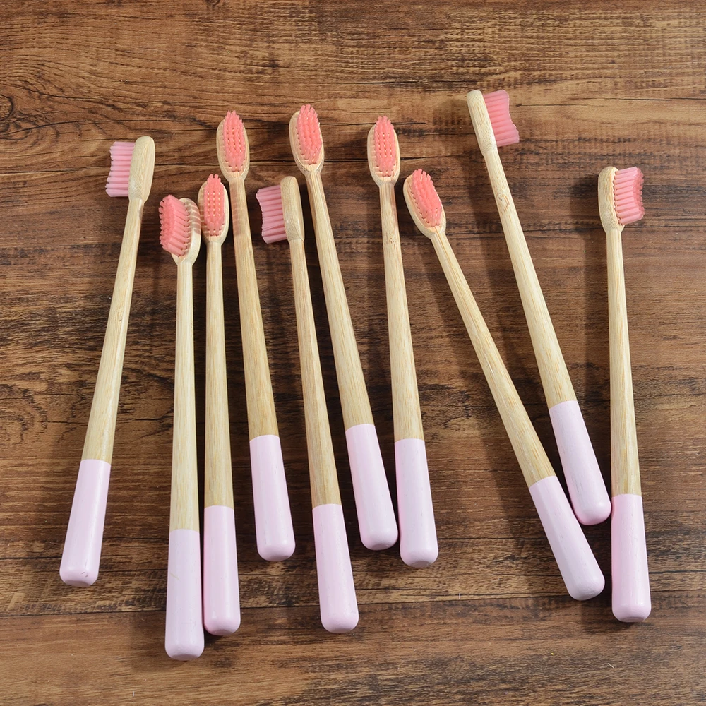 

Bamboo Toothbrush Biodegradable Soft Toothbrushes Natural Bamboo Eco Friendly Toothbrush Recyclable Travel Wood Toothbrush Set