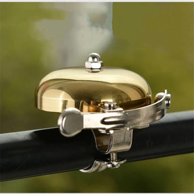 

Metal Bell Ring Loud Sound One Touch Classic Handlebar Cycling Bicycle Horn Alarm Accessory Bicycle Bell Retro Cycle Push Bike