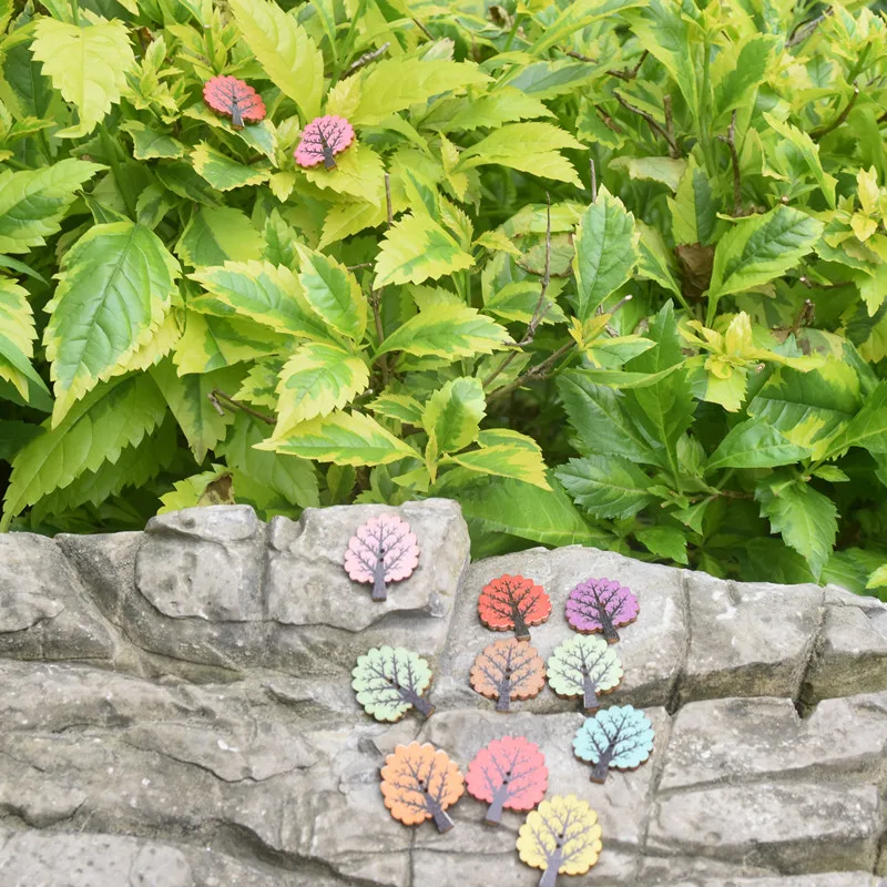 20 шт деревянные маленькое Дерево Кнопки для скрапбукинга рукоделие DIY Одежда