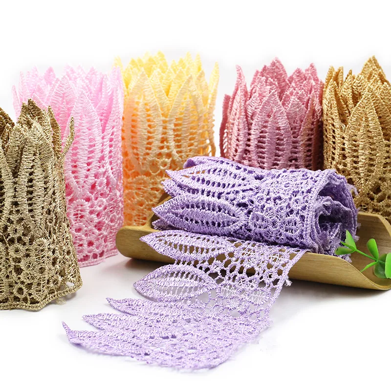 2 м лист полиэстер вышитый цветок кружевная отделка Лента Свадебные diy Костюмы