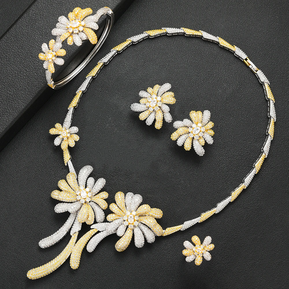 SISCATHY известный бренд подвески цветок два цветника комплекты украшений для