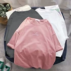 Футболки с короткими рукавами для женщин с принтом букв размера плюс 3XL большого размера для отдыха шикарные хип-хоп уличные Стиль для женщин Harajuku все-матч