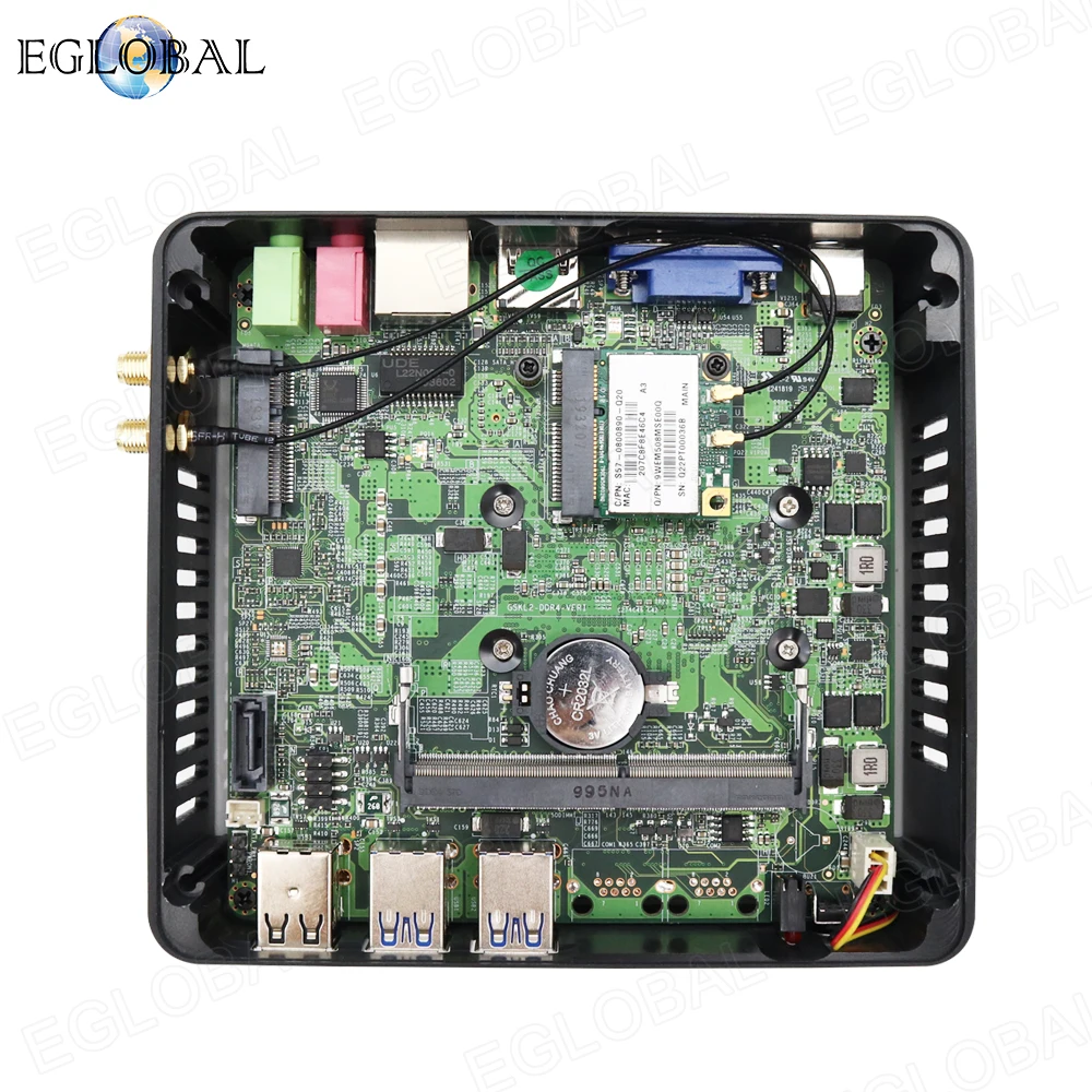 Eglobal NUC портативный мини ПК Intel Core i7 7567U Iris Graphics 550 размер ладони компьютер двойной