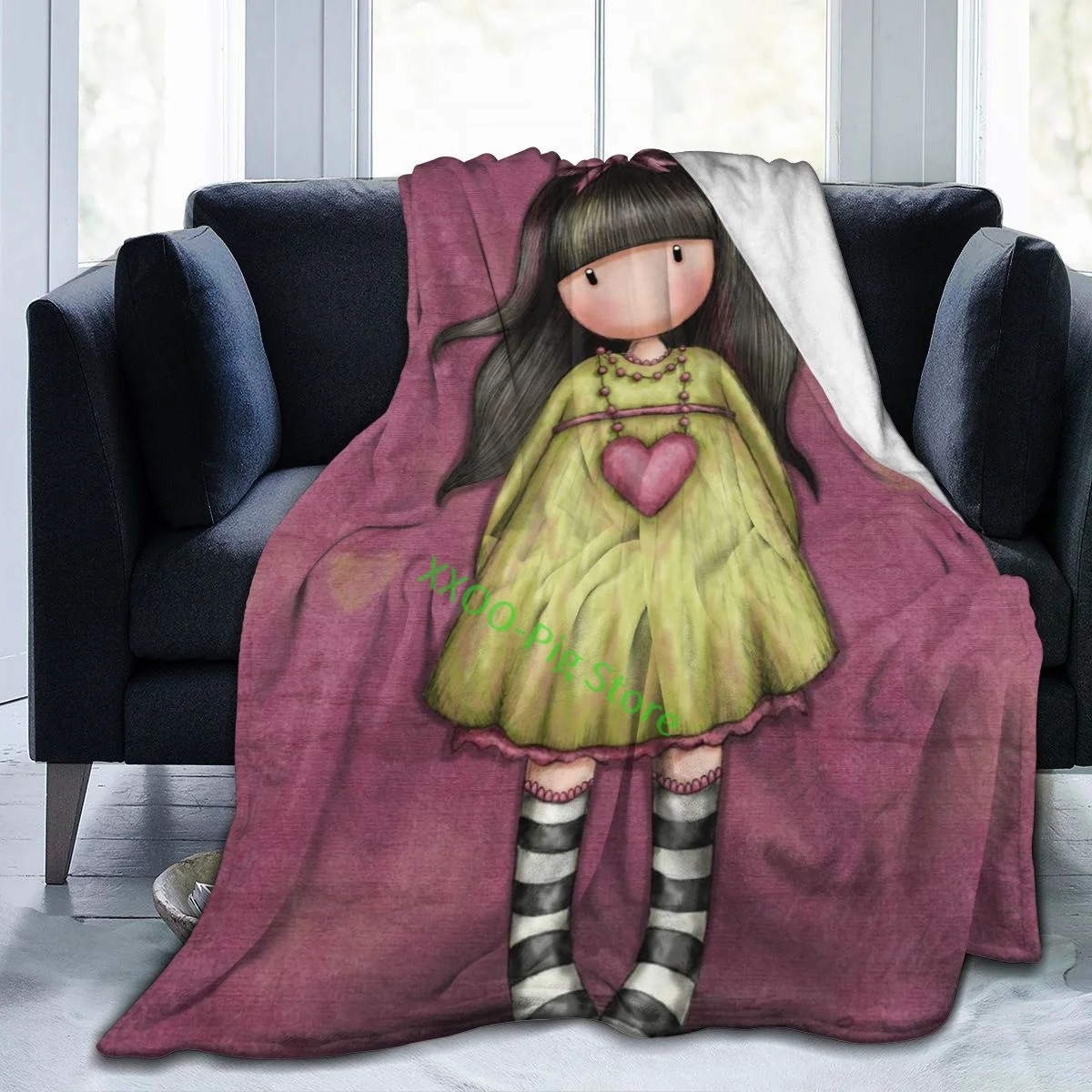

Coque art cartoon Santoro Gorjuss comicsblanket warm blanket winter bedding 3D printing soft micro fleece blanket-111