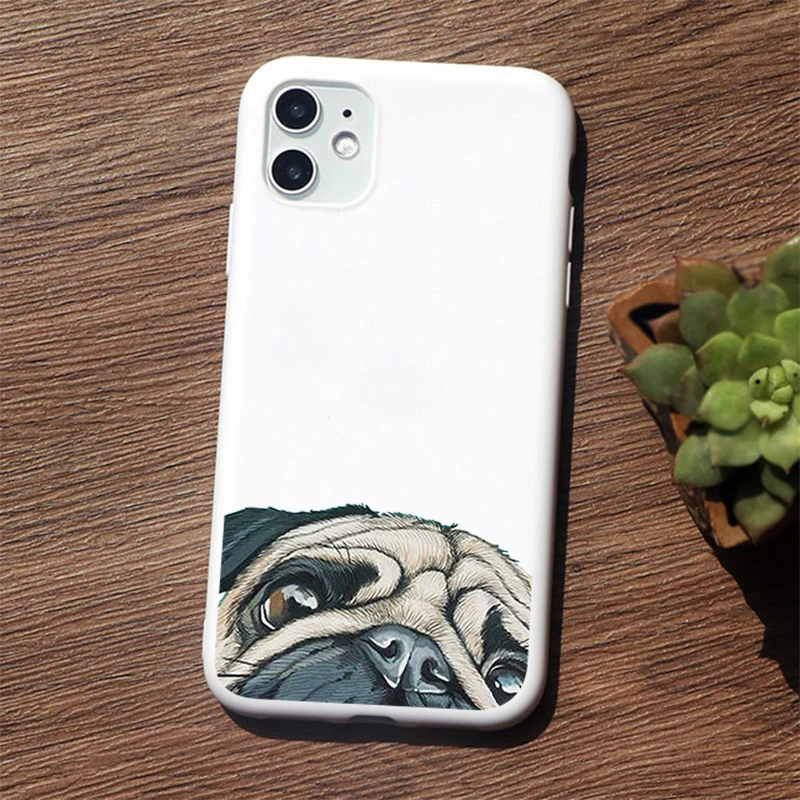 

Cute cartoon animals and plants Phone Case For iPhone 12 mini 12 PRO Max 11 pro XS MAX 8 7 6 6S Plus X XR cover