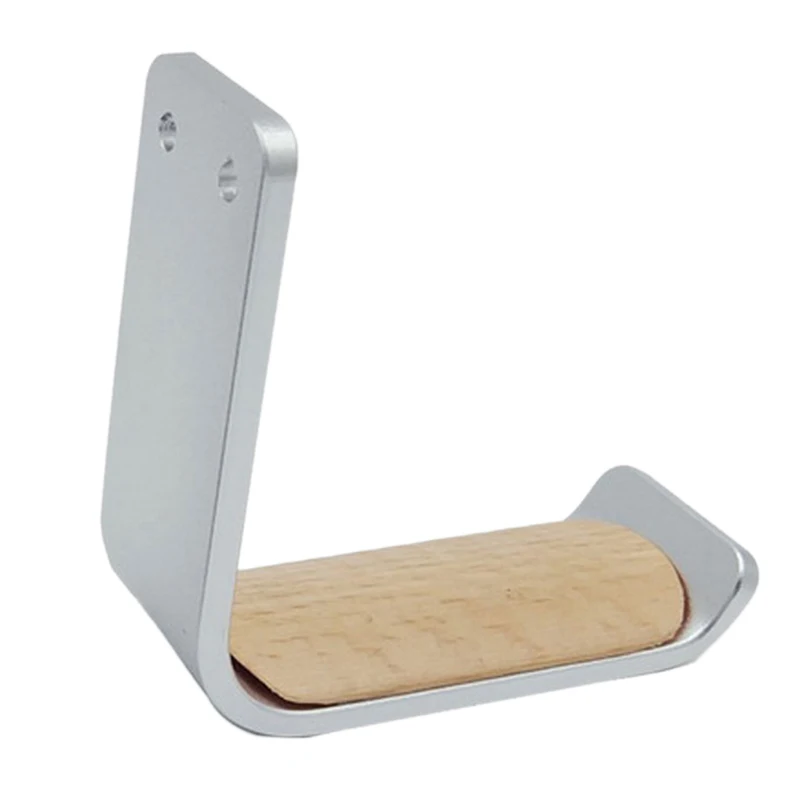 Держатель для гарнитуры с деревянной подушкой из алюминия под стол крепление