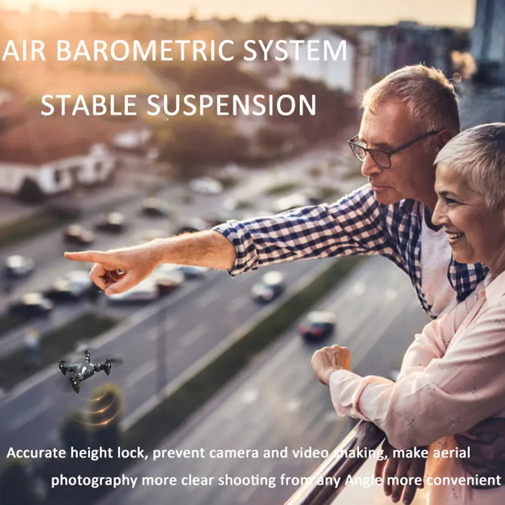 Складной мини-Дрон для аэрофотосъемки с дистанционным управлением четырехосный