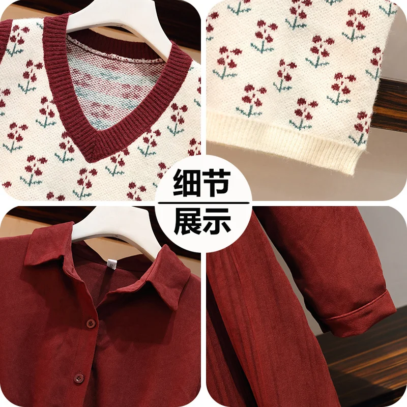 Женское платье-трапеция с жилетом и пуговицами однотонное элегантное вечернее