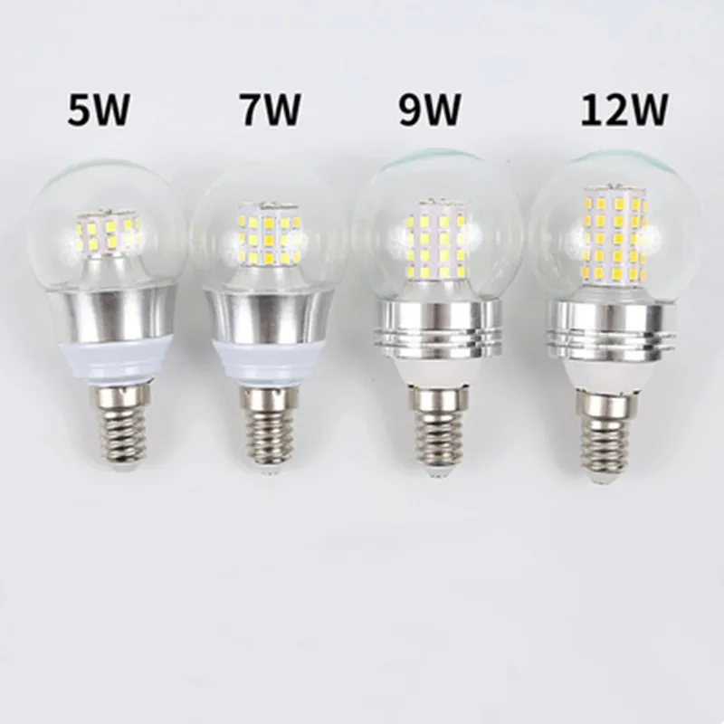 Led Small Round Bulb E27 Screw 12 Watt Household Spiral Ener
