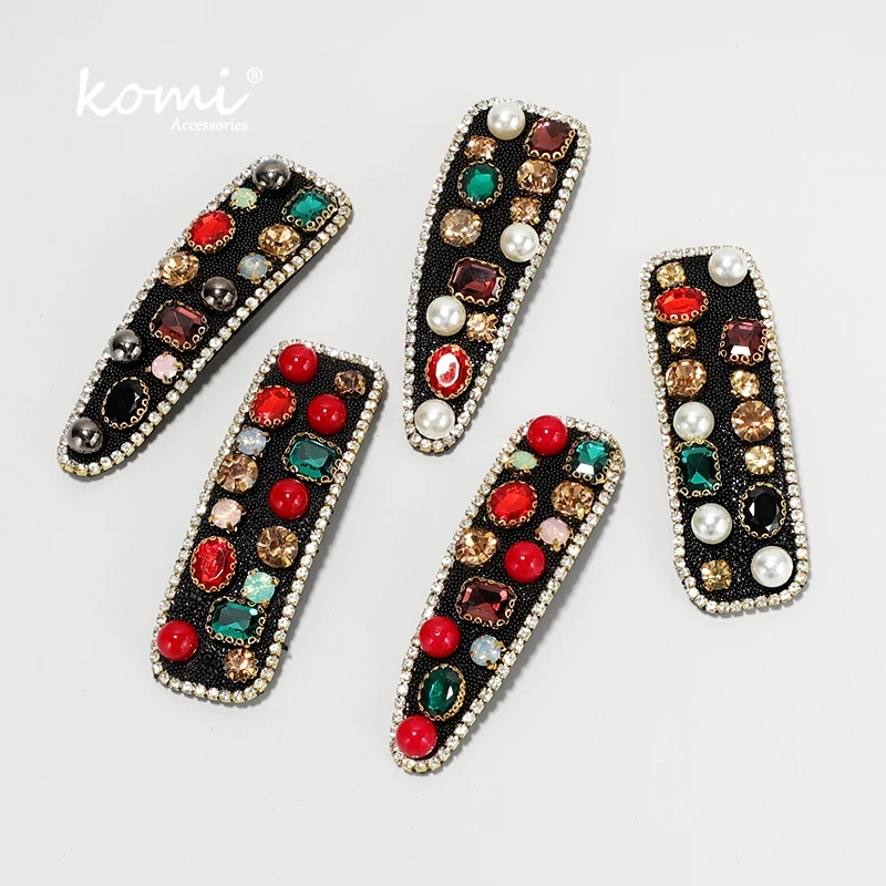 Французская бархатная заколка для волос KOMi Boho в стиле ретро светильник кие