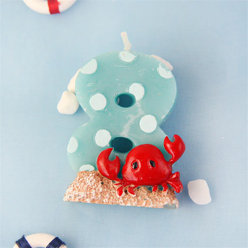 Подводная Свеча для украшения торта с тематикой океана креативный декор дня