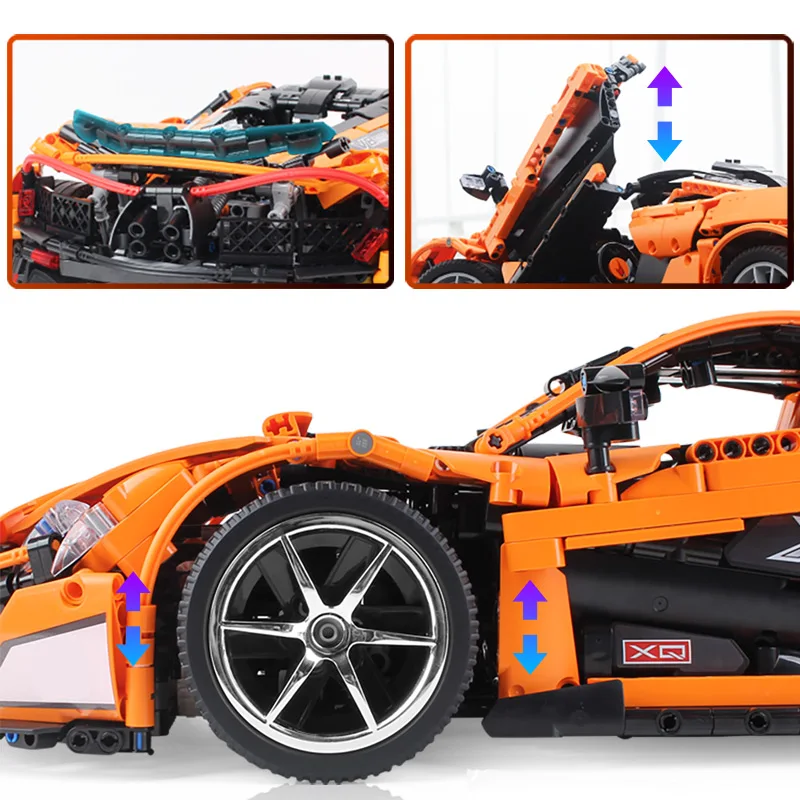 

MOC McLaren P1 Super Car Set App RC/non-RC Motor Car Building Blocks High-tech Racing Car Model Bricks Toys For Boys
