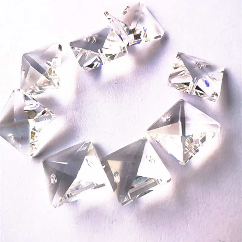 Бесплатная доставка 100 шт./лот 16 мм стеклянные хрустальные Квадратные бусины k9 в 2