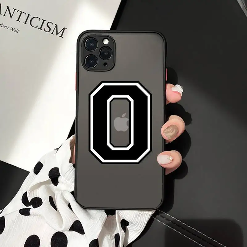 

Phone Case For iPhone 12 11 Mini Pro XR XS Max 7 8 Plus X Football number Matte transparent cover