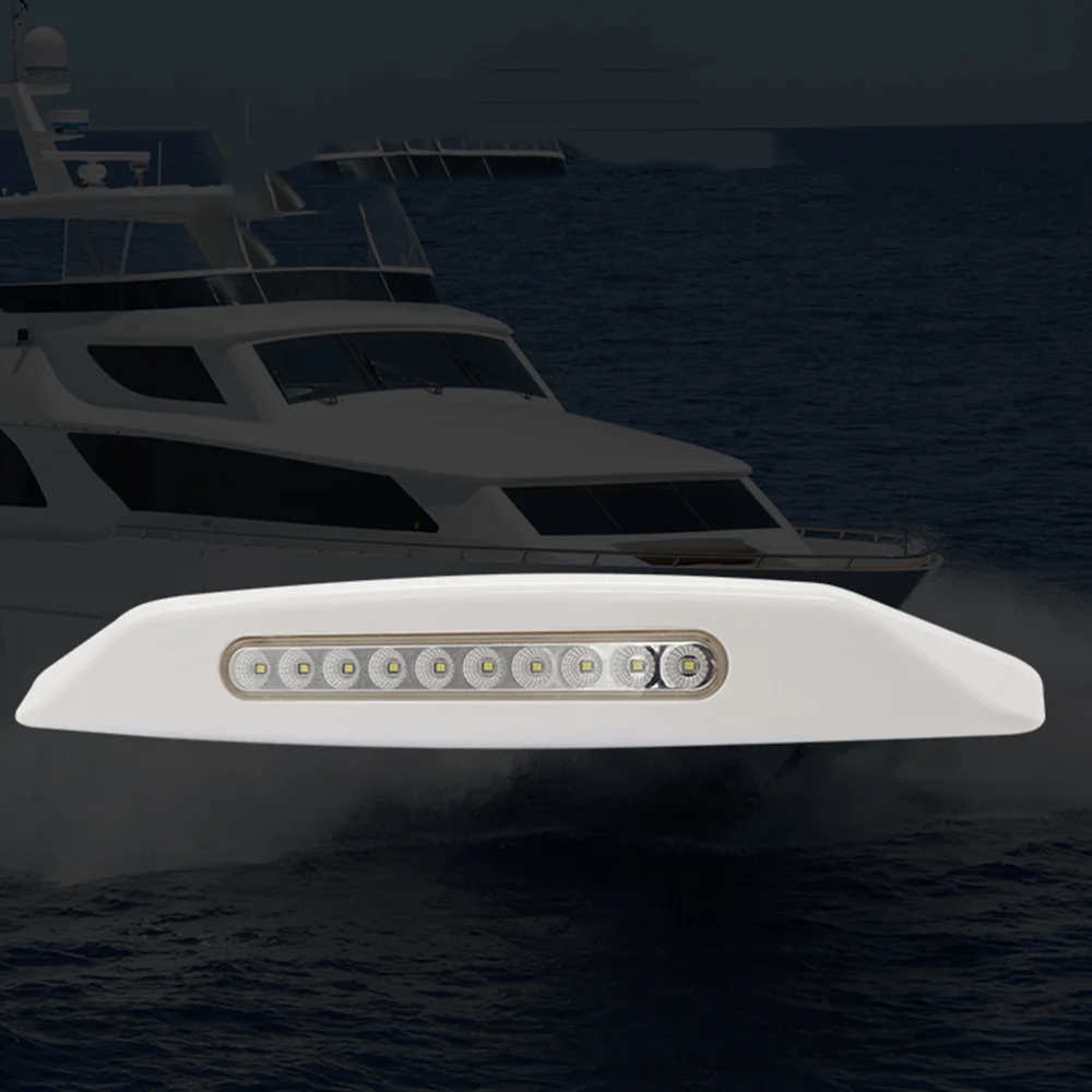 

12V 3W 10 LEDs 6000K Waterproof Outdoor Porch Awning Spotlight for Car RV Ship (White)