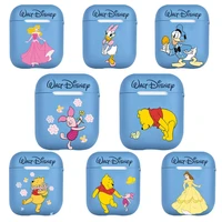 disney cartoon winnie bear donald duck princess whitepattern case for airpods pro 12 cover protective earphone cases headphones