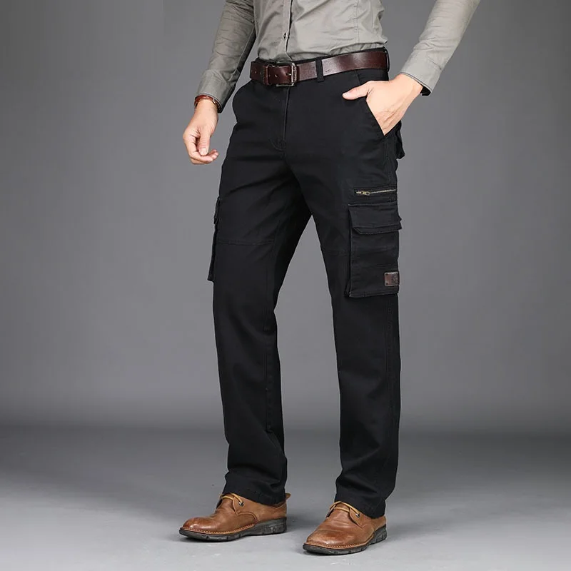Брюки карго в стиле милитари осень весна армейские хлопковые мужские брюки с