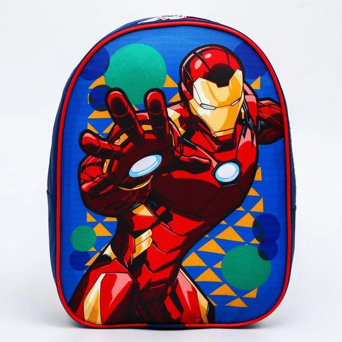 Рюкзак Железный человек 21*9*26 отд на молнии синий 5447080 | Багаж и сумки