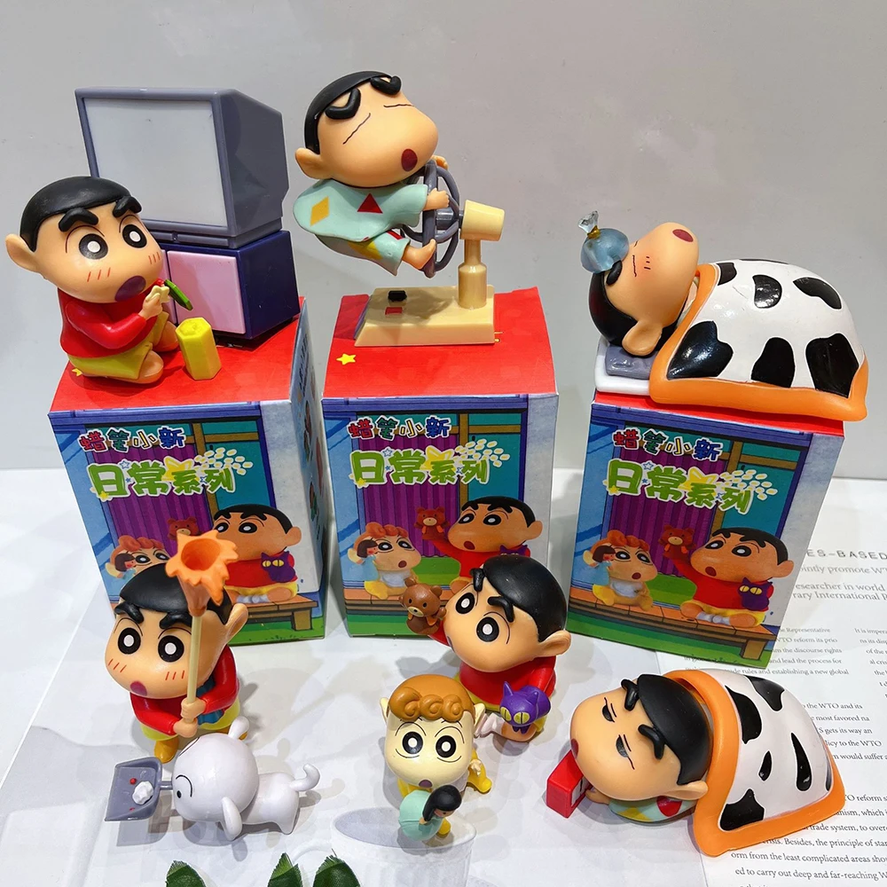 Crayon Shinchan глухая коробка ежедневная серия аниме кавайная лампа Shinnosuke подарок на