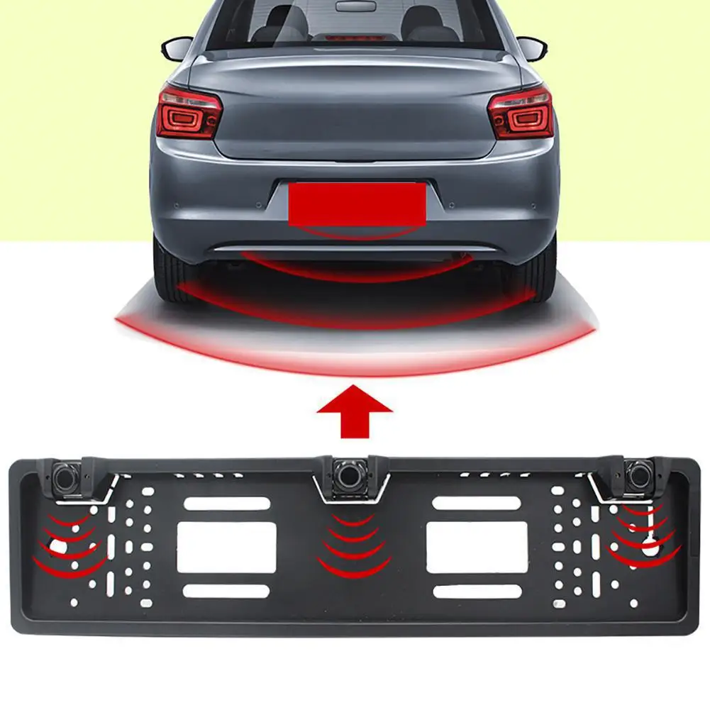 Universal Car License Plate Frames With Radar Detector Sensor Kit Goods For Eu Europe Numbers BMW Ford Focus Peugeot | Автомобили и