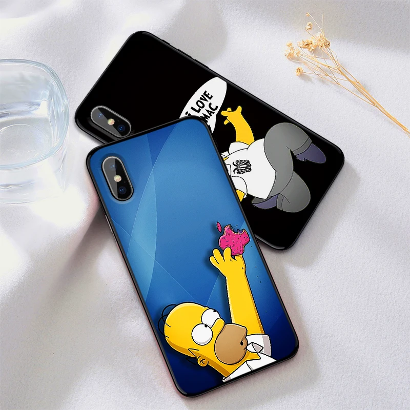 Забавный Симпсоны Мягкий чехол из ТПУ для Apple iPhone X XR XS MAX 5 5S 5C SE 6 S 7 8 Plus ipod touch