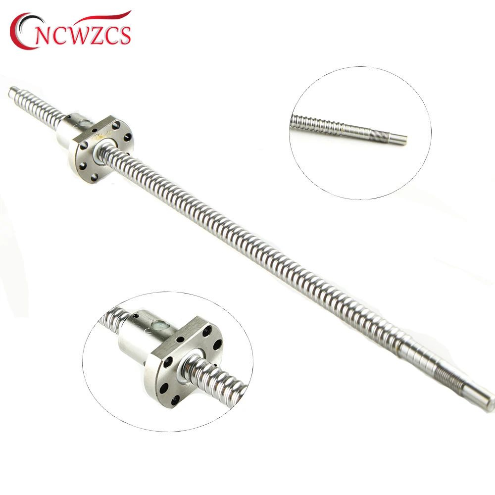 Детали для станков с ЧПУ шариковый винт SFU1204 250 300 350 400 450 500 550 600 800 мм C7 одной
