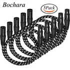 Bochara тканевый плетеный кабель XLR папа-мама MF 3pin jack мульти-Экранирование OFC медь для Mic Mixer усилитель 5 шт. в упаковке
