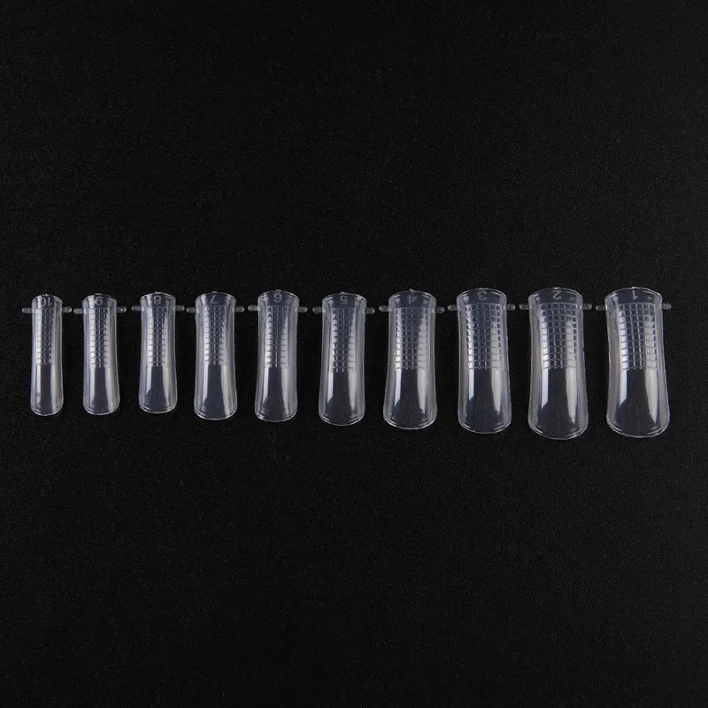 100 шт. прозрачные формы для ногтей полное покрытие быстросохнущие гелевые