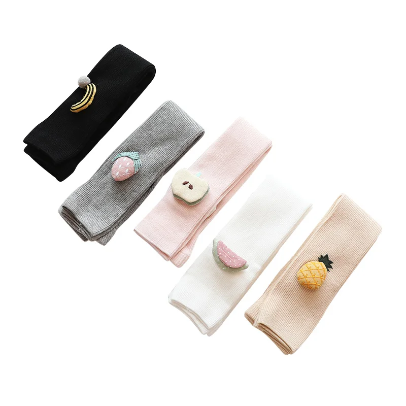 Детские хлопковые теплые леггинсы в рубчик зимние Осенние для девочек и