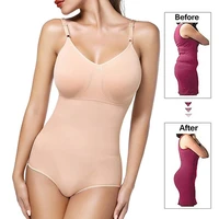 women%e2%80%99s firm tummy control full body shapewear seamless bodysuit slimming underwear waist trainer body shaper briefer corset