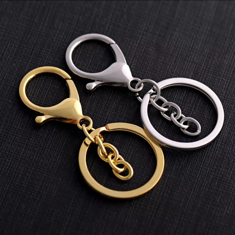 5 шт./лот 30 мм кольцо для ключей длиной 70 популярное классическое 2 цвета покрытое