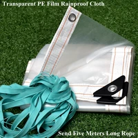 pe film transparent rainproof shade cloth tarpaulin garden greenhouse plant pet dog house keep warm lightweight waterproof tarp