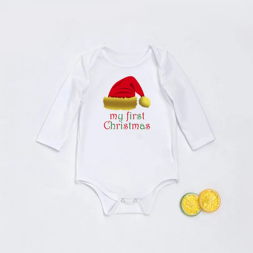 

Baby First Christmas Clothes Spring winter New Fashion Cute Girls Boys Cotton Bodysuits Santa Claus Xmas Halloween Jumpsuits