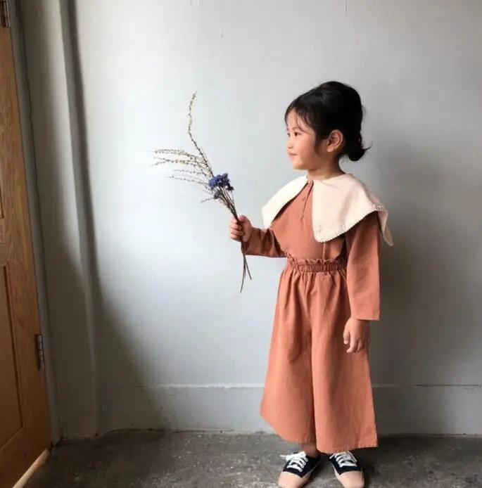 Новинка Весна 2020 свободные хлопковые и конопляные брюки для девочек с высокой