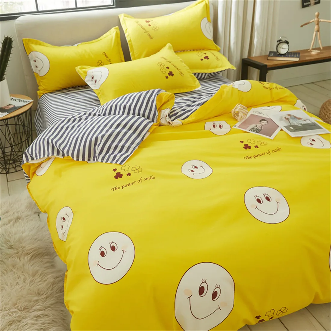 Модные комплекты постельного белья постельное белье простой стиль пододеяльник