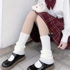 Симпатичные гетры JK Lolita для девочек, вязаная Обложка для ног, женские осенние Разноцветные носки, огромное количество искусств, 2K, Хэллоуин
