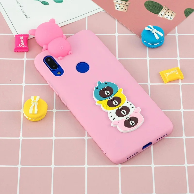 3D Cartoon Unicorn Redmi Note 8 Case For Xiaomi Pro Cute Toys Soft Silicone Cover |