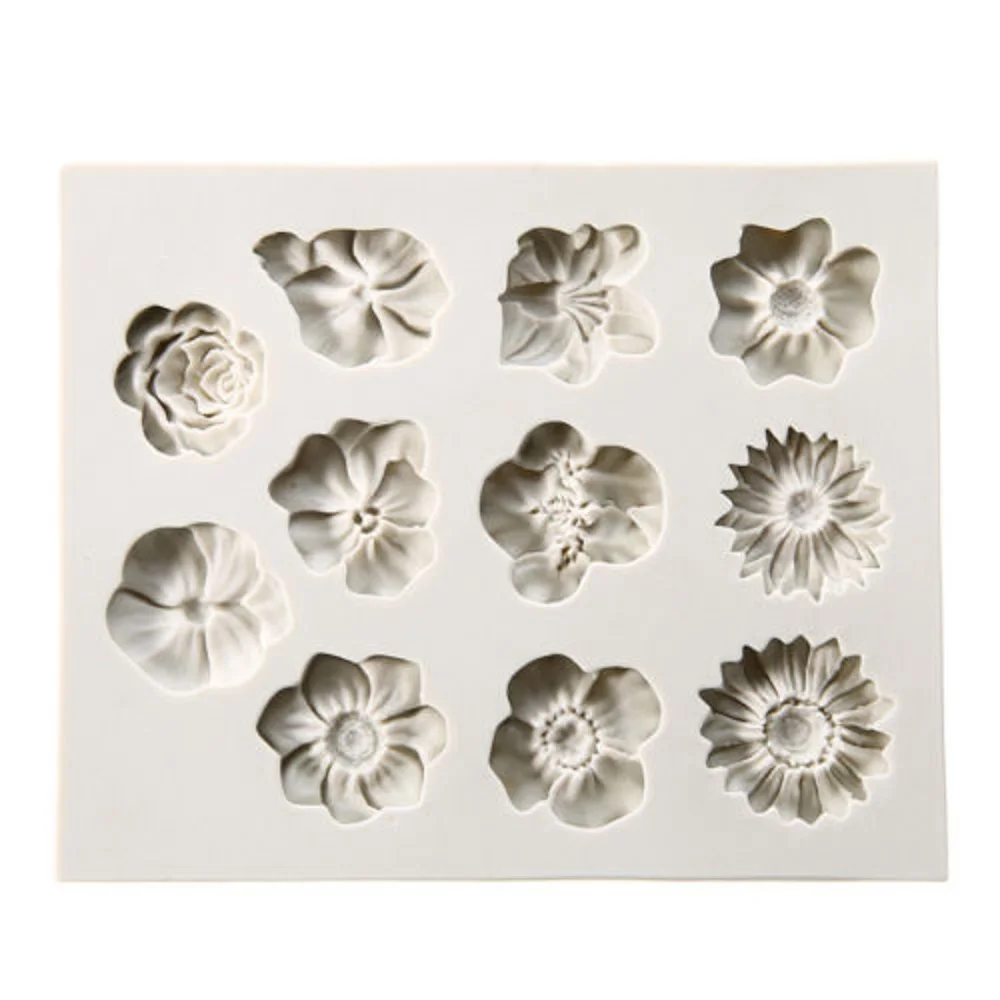 

«Сделай сам», ромашка, розы, цветы, торт, шоколад, Силиконовые Конфеты, железная форма для пудинга, сахарная помадка, инструменты для украшен...