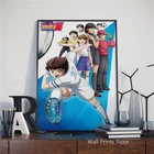 Японское аниме капитан Цубаса, мультяшное изображение, настенный художественный декор, качественная печать на холсте, домашний декор для мальчика, спальни, Декор, подарок