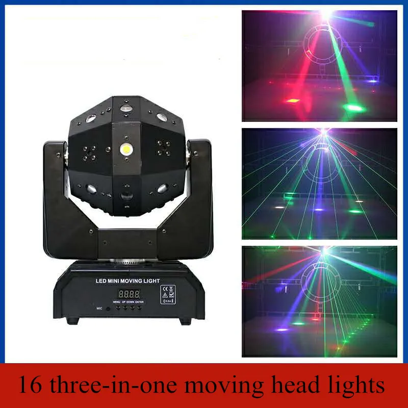 

LED mini moving head ball laser beam strobe 3 in1 football roller moving heads DMX infinite rotation LED disco DJ ball light