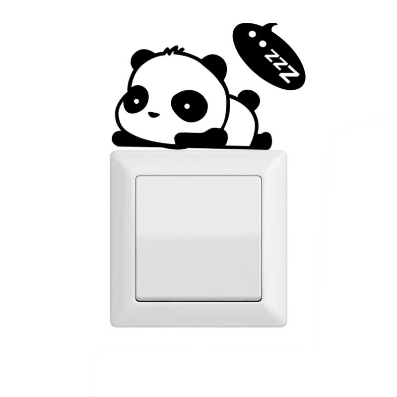 Home Wall Decor Stickers DIY Cute Cat Dog Light Switch Sticker Bedroom Parlor On-Off and Socket | Дом и сад