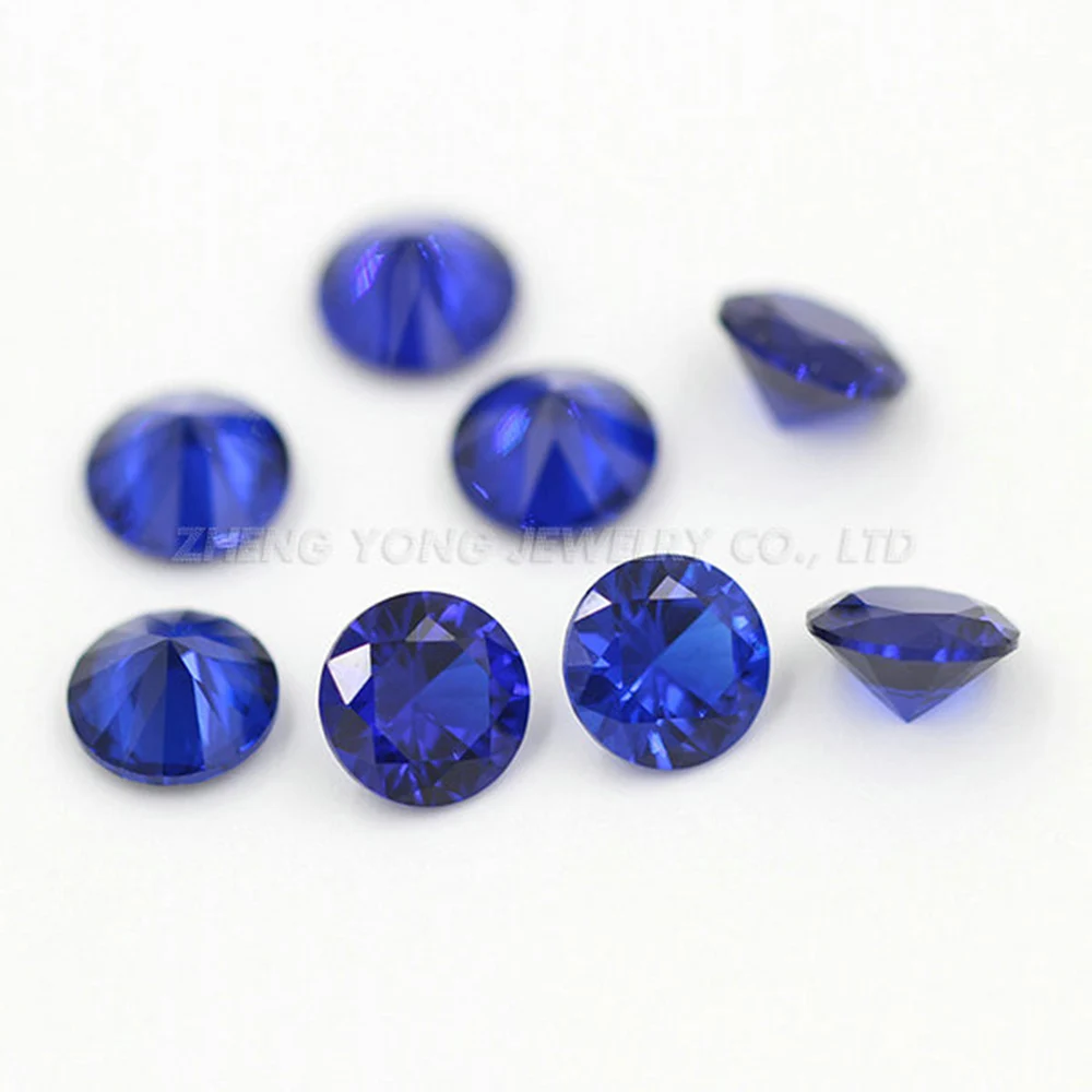 wholesale price high quality round brilliant cut burman blue #112 synthetic Spinel gemstones | Украшения и аксессуары