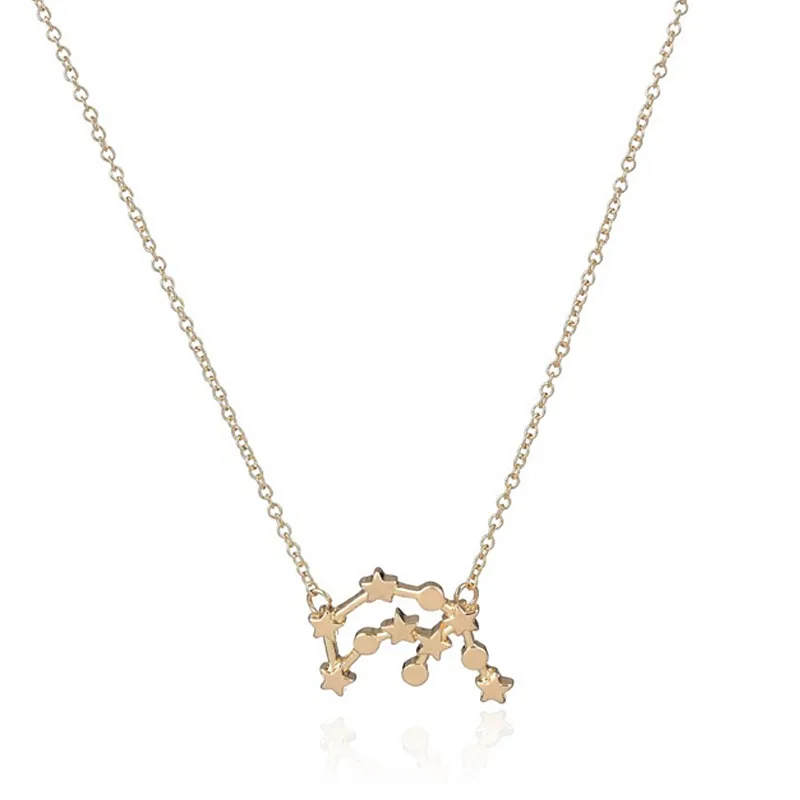 Оптовая продажа ожерелье из Водолей 10 шт./лот астрологические Подвески со