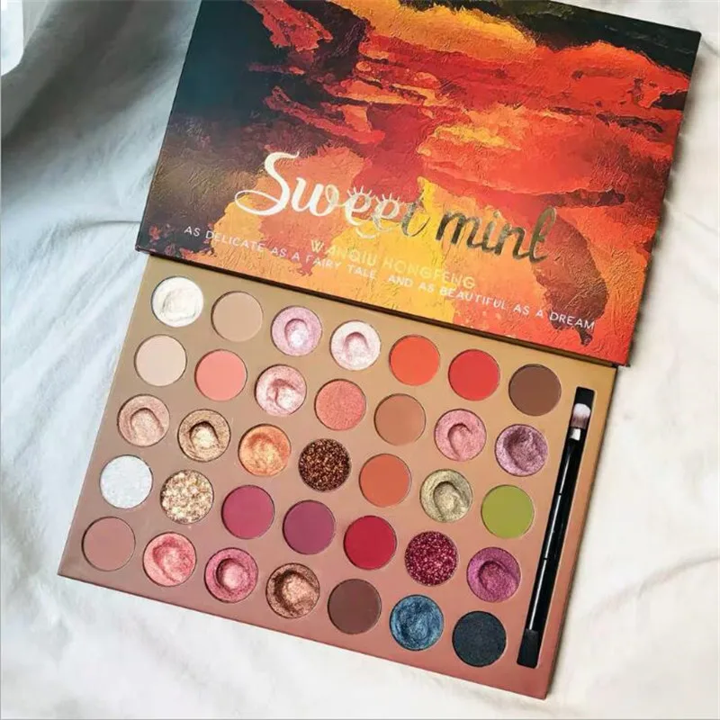 Палетка теней для век с блестками 36 цветов| |