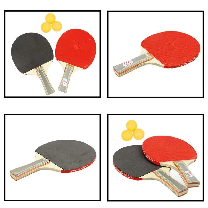 2 ракетки 3 мяча профессиональные Углеродные волокна Настольный теннис прыщи-в