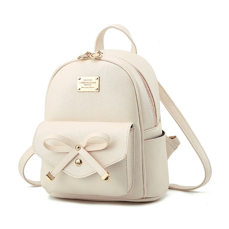 

Women's Backpack Fashion Black PU Leather Backpack Women's Shoulder Bag Small Backpack Girls' Bags Mother and Daughter Bags