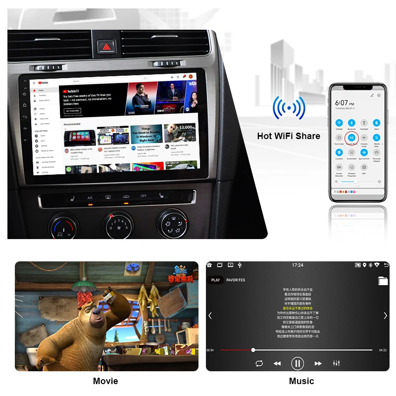 

Android 10, VW, KIA, Ford, Audi, Toyota, Lada, Vesta