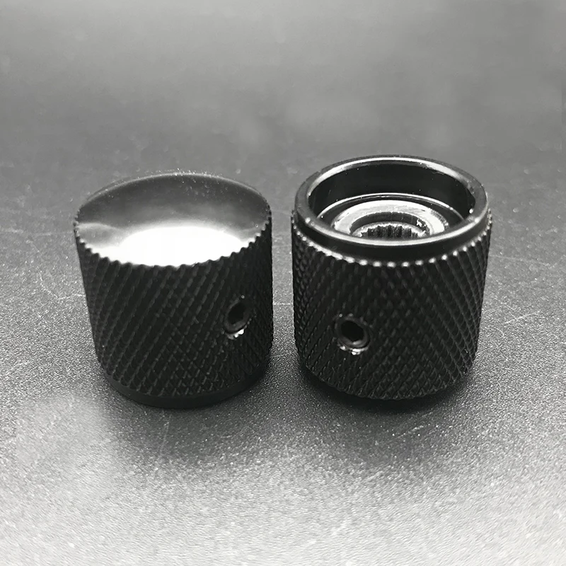 4 stücke metall dome tone tunning knopf mit hexagon schrauben lock volumen control tasten für elektrische gitarre bass schwarzchromgold fr