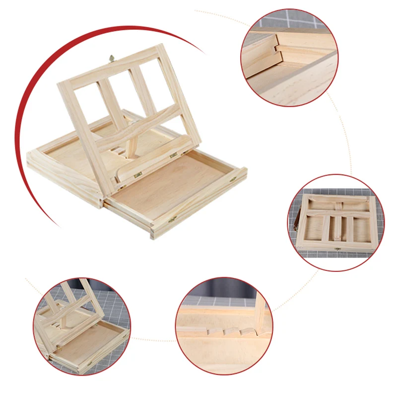 Складной мольберт Портативный Миниатюрный Настольный многофункциональный для